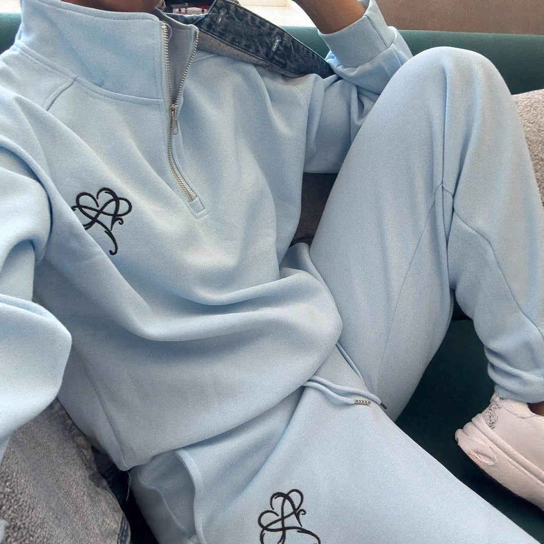 Damen modischer Pullover mit hohem Kragen Drune