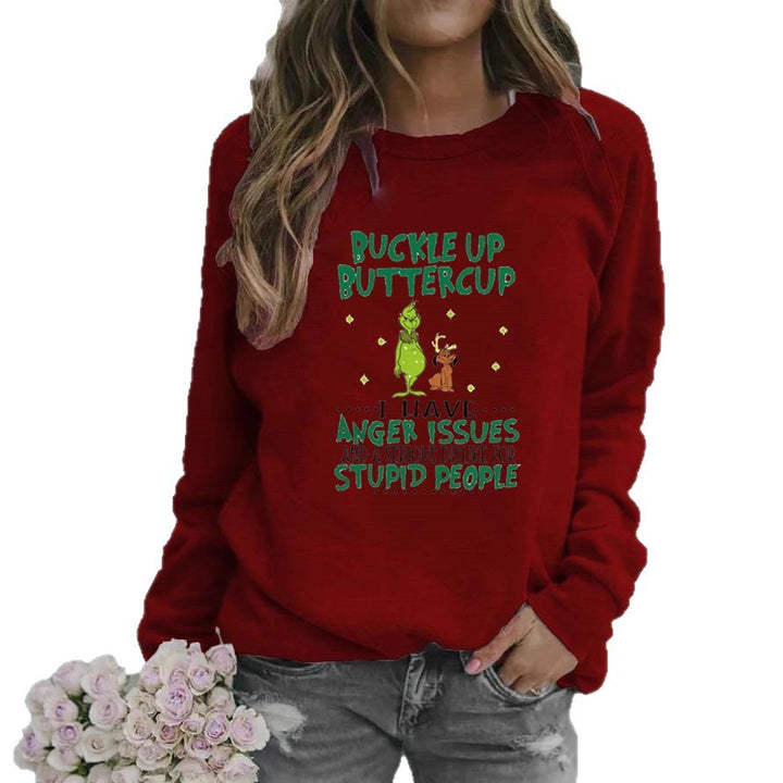 Damen Sweatshirt mit humorvollem Spruch und kreativem Design Drune