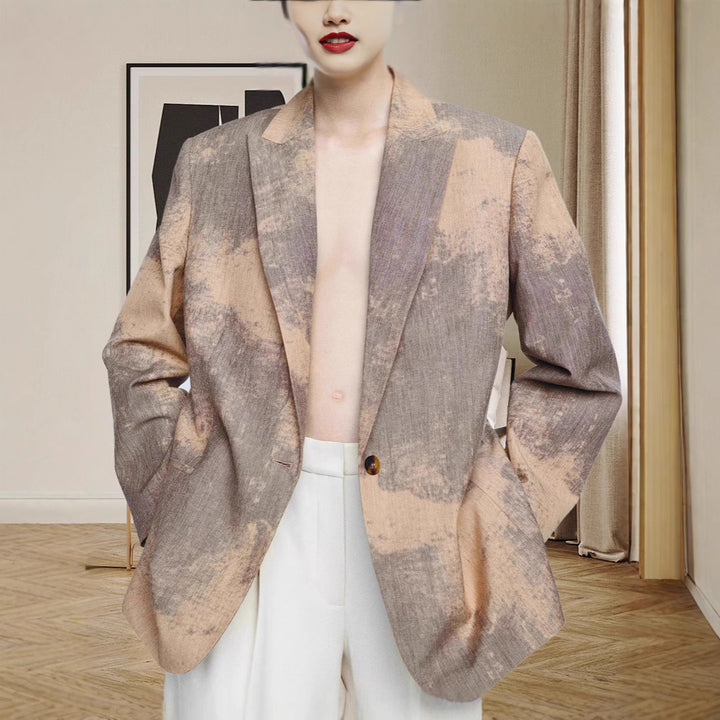 Damen Modischer Oversized-Blazer mit strukturiertem Design Drune