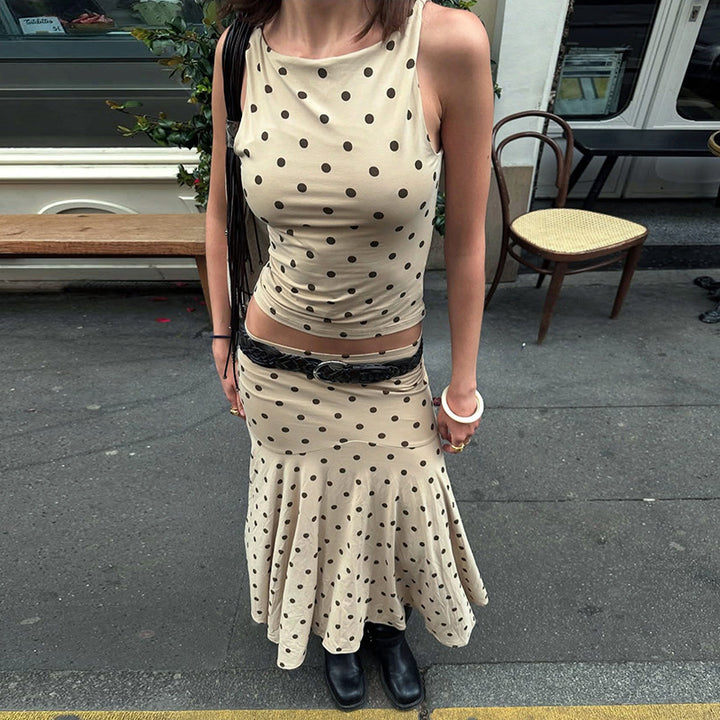 Damen Maxikleid mit lässiger Raffung und elegantem Volantübergang Drune