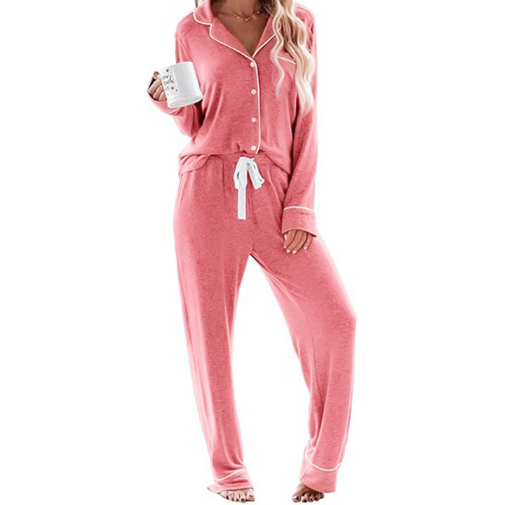 Damen Schlafanzug-Set aus weichem, atmungsaktivem Material Drune