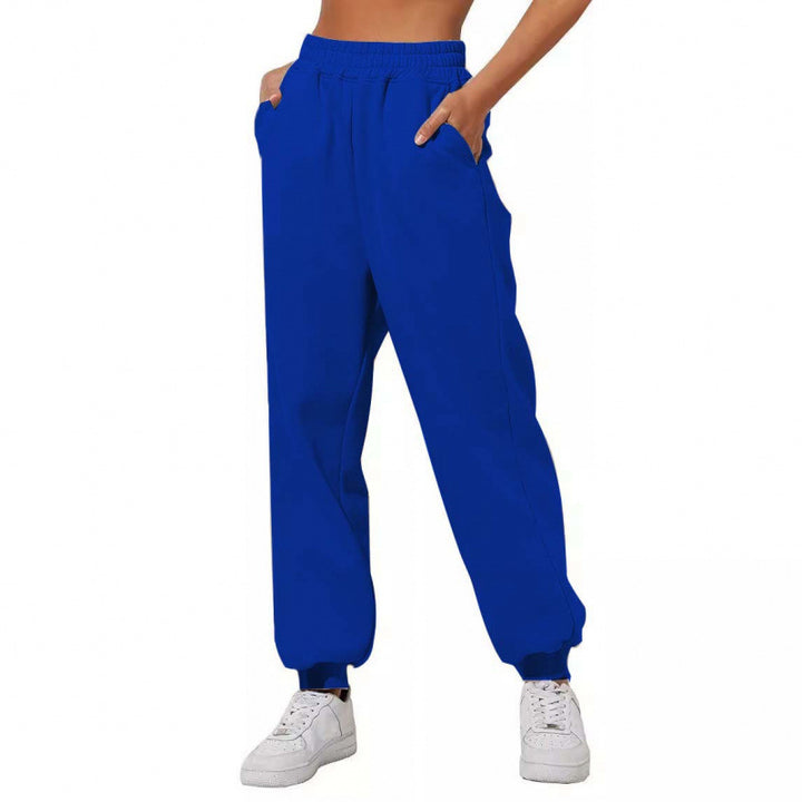 Damen Jogginghose mit elastischem Bund und seitlichen Eingrifftaschen Drune