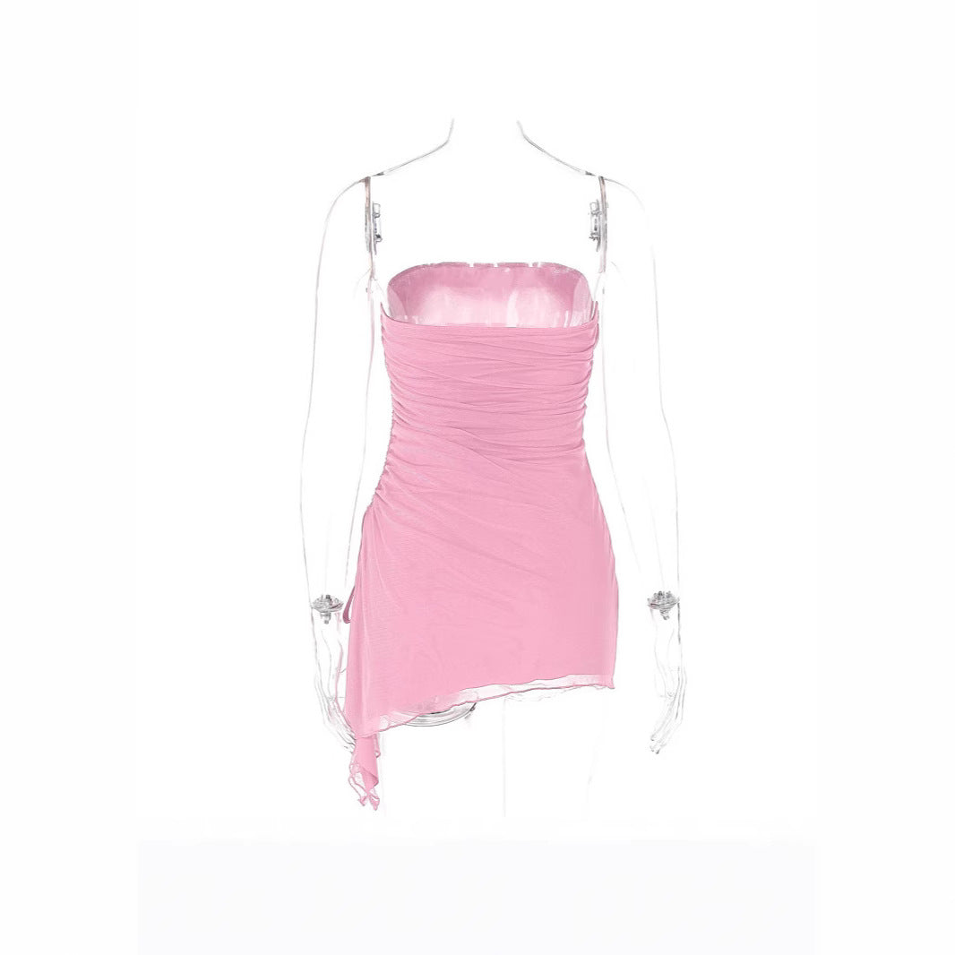 Damen Wickelkleid mit raffinierten Rüschendetails Drune