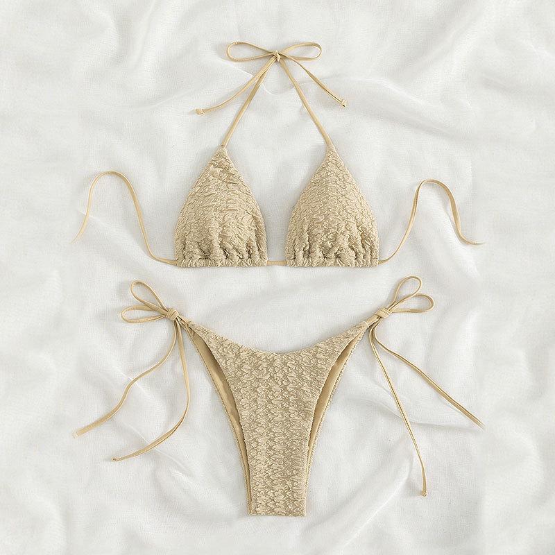 Damen Triangel-Bikini mit raffinierten Rüschendetails Drune
