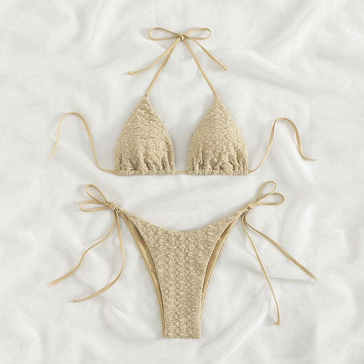Damen Triangel-Bikini mit raffinierten Rüschendetails Drune