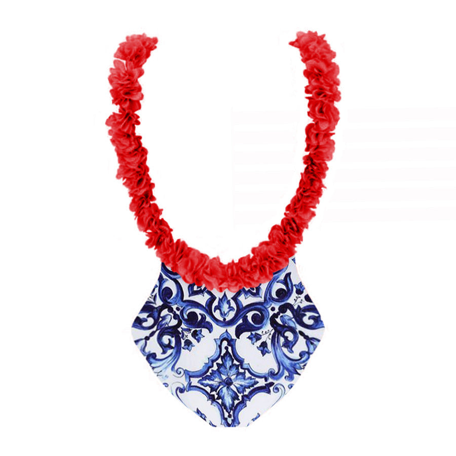 Damen Bikiniset mit floralem Muster und eleganten Rüschendetails Drune