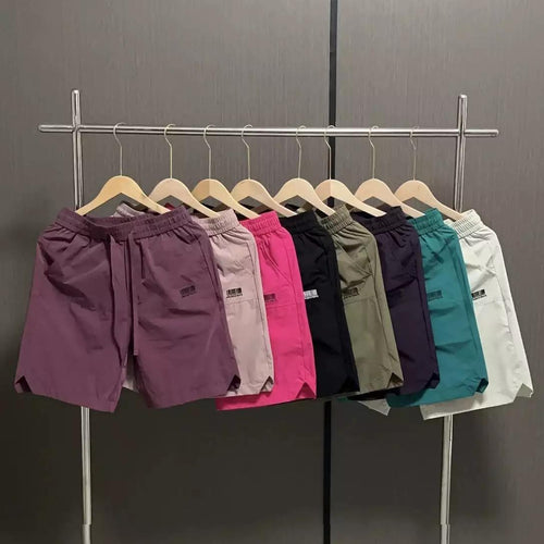 Herren lässige Sportshorts mit elastischem Bund und seitlichen Eingrifftaschen Drune