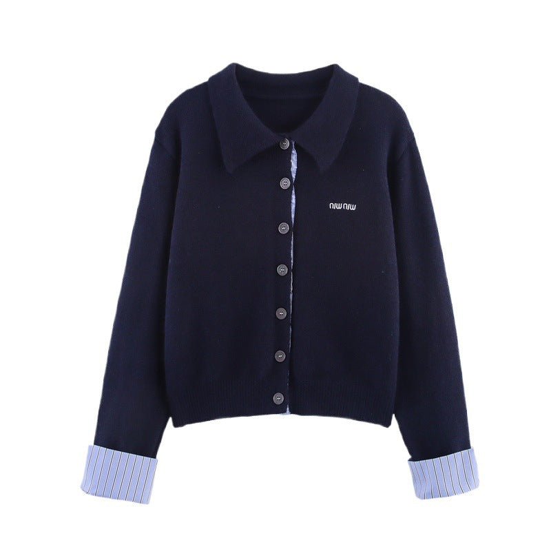 Damen Set aus Strickjacke und Rock mit eleganter Plissee-Optik Drune