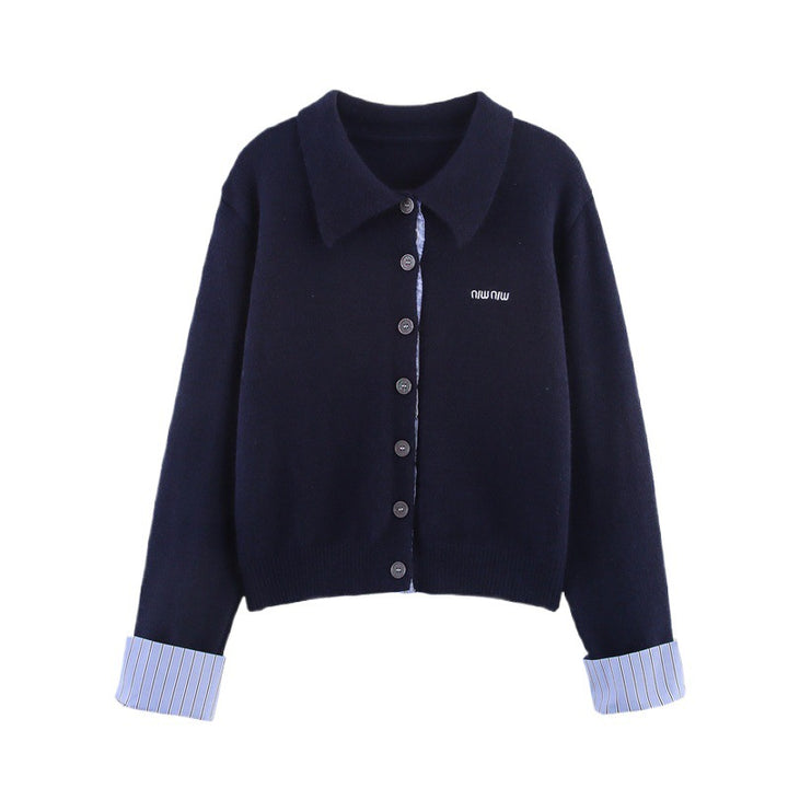 Damen Set aus Strickjacke und Rock mit eleganter Plissee-Optik Drune