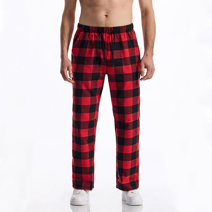 Herren komfortable Karohose Drune