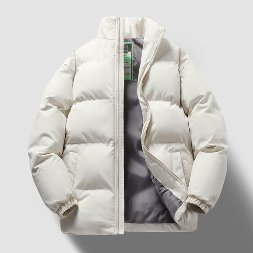 Unisex nan gesteppte Thermo-Steppjacke mit hohem Stehkragen und winddichter Isolationsfüllung Drune