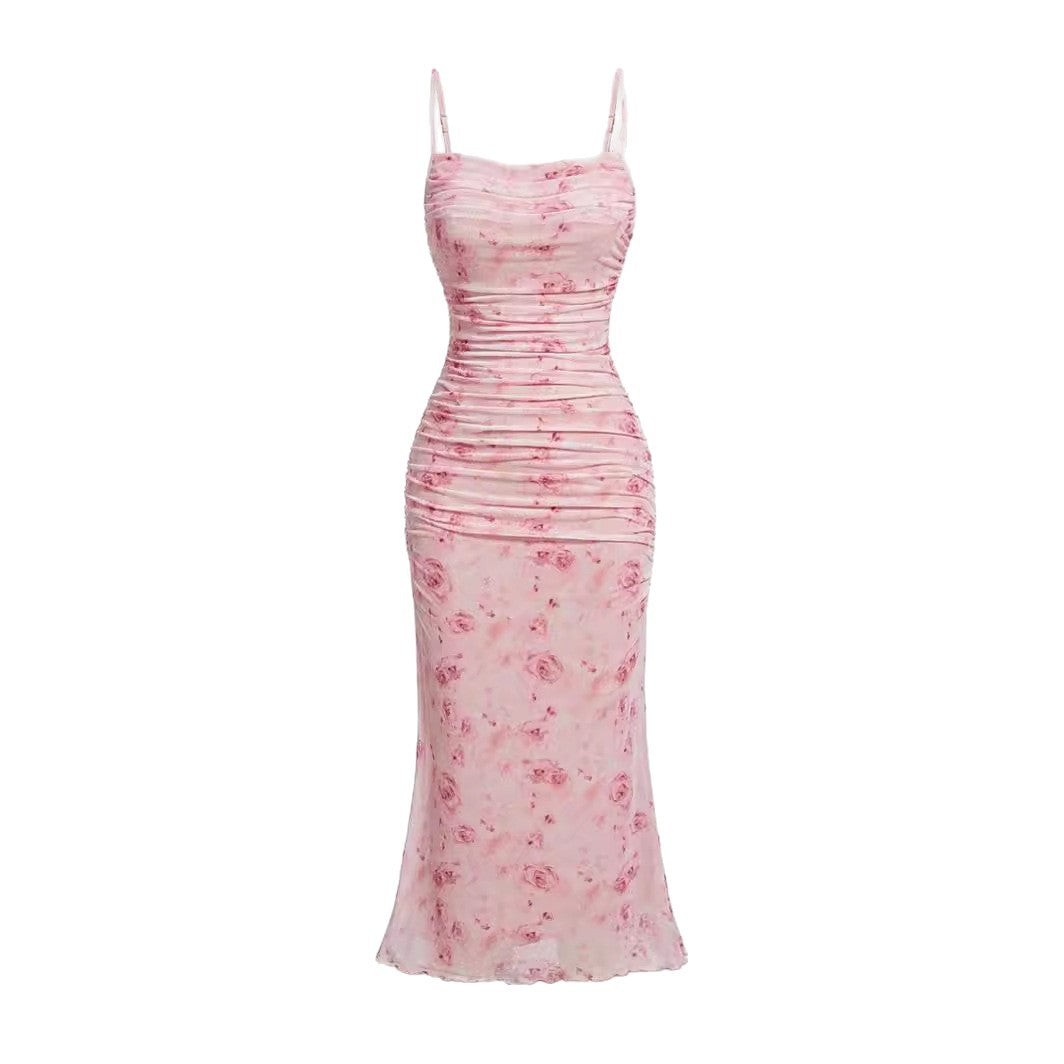 Damen Maxikleid mit raffinierten Rüschendetails Drune