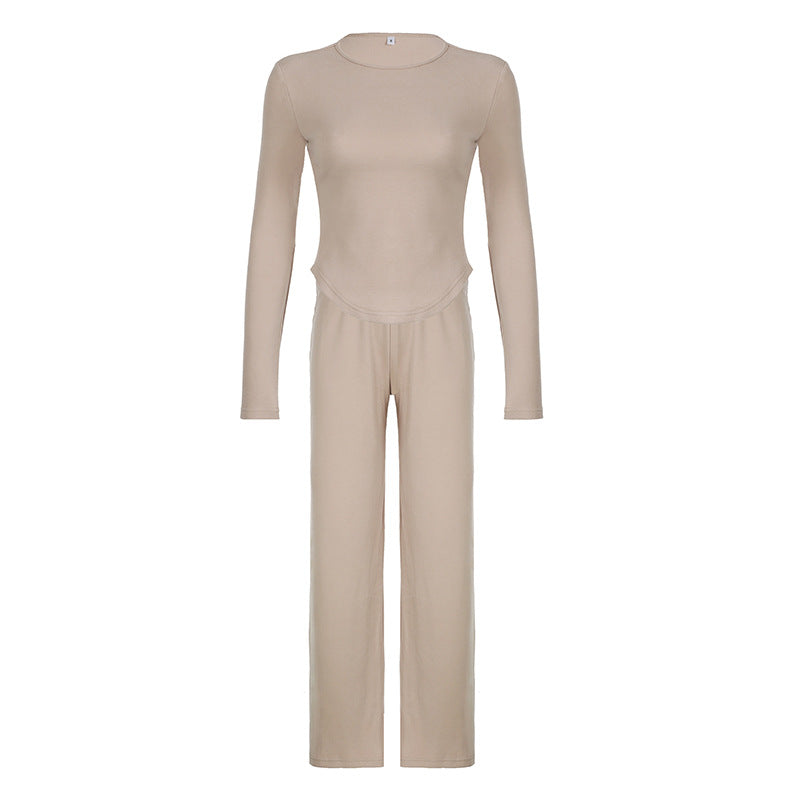 Damen Loose-Fit Loungehose mit elastischem Bund und weichem Material Drune