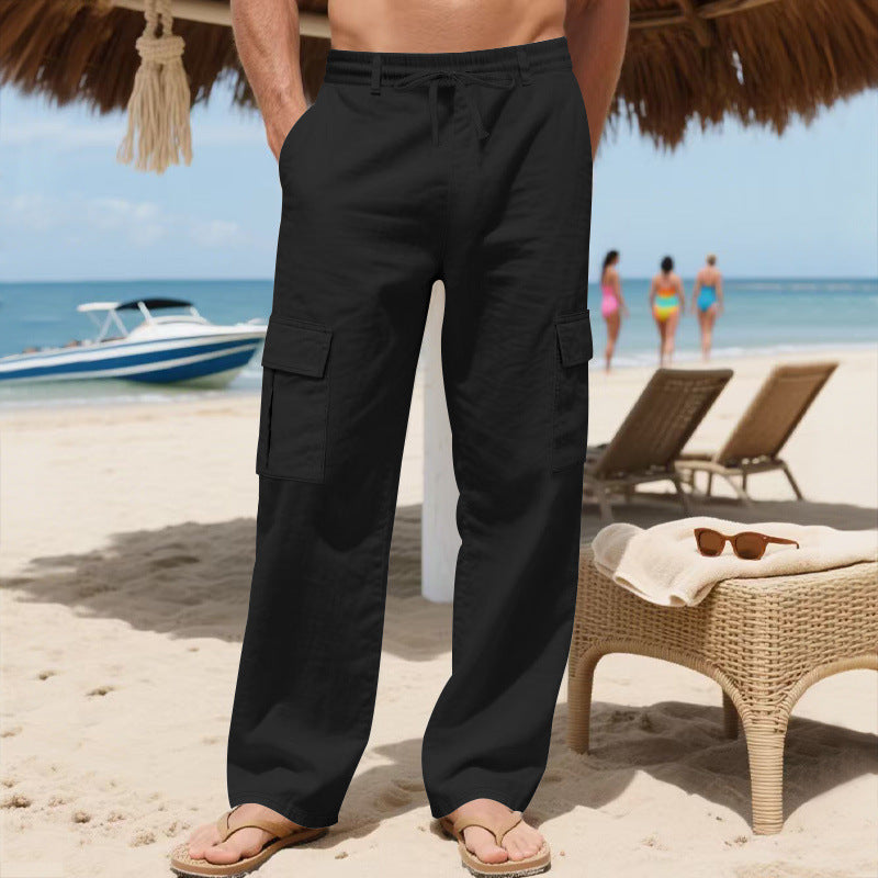 Herren Cargo-Hose mit leichtem, atmungsaktivem Stoff und vielseitigen Taschen Drune