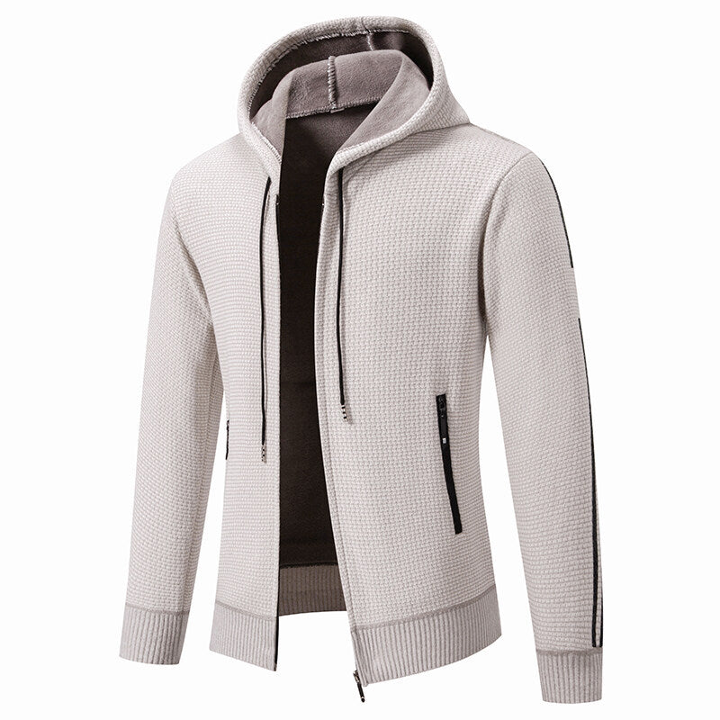 Herren Sportliche Kapuzenjacke mit innovativem Materialmix Drune