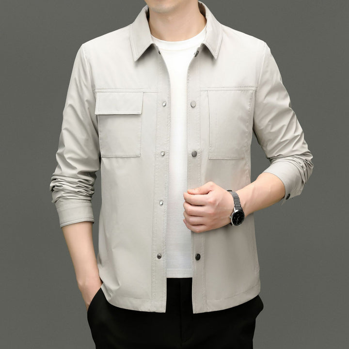 Herren leichte Utility-Jacke mit praktischen Taschen und modernem Schnitt Drune