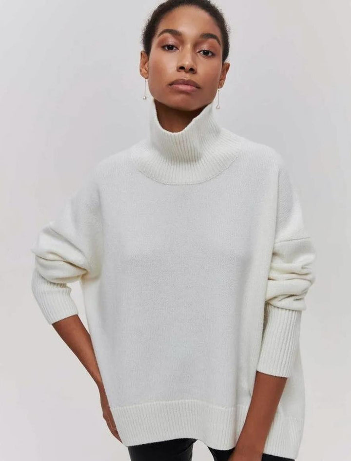 Damen kuscheliger Rollkragenpullover Drune
