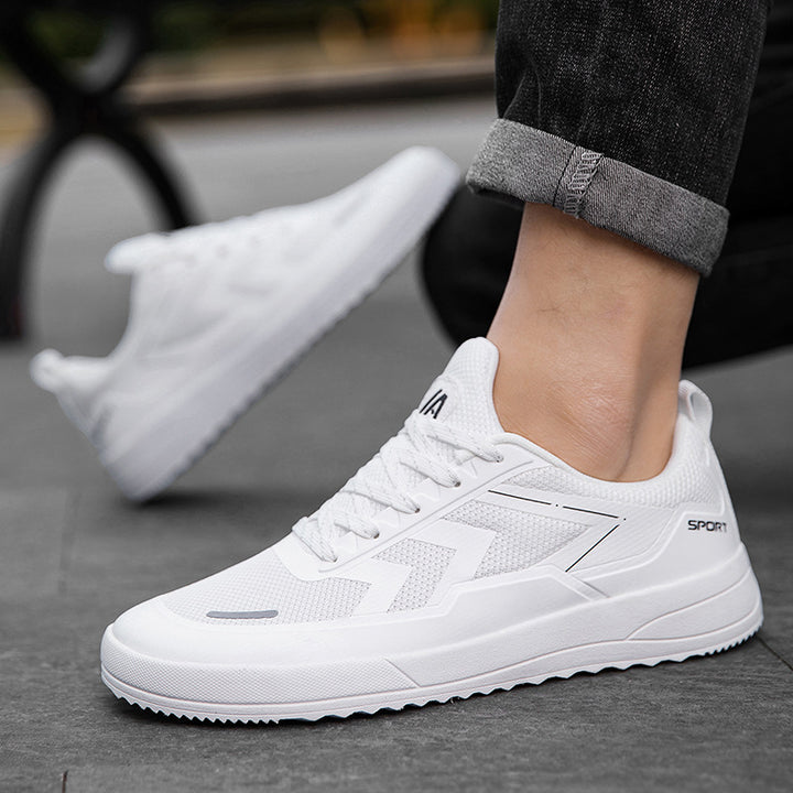 Unisex nan urbaner atmungsaktiver Mesh-Sneaker mit gezahnter griffiger Profilsohle und gepolstertem Einstieg Drune