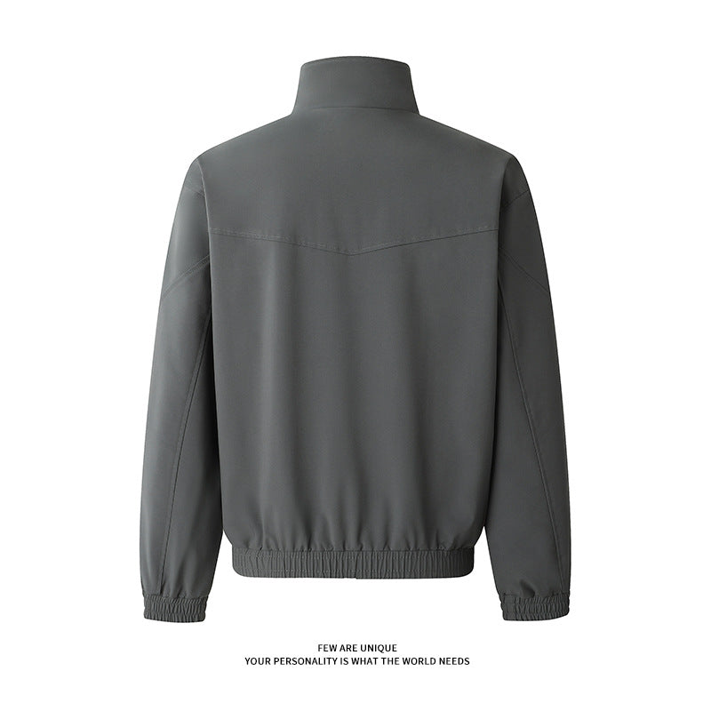 Herren Freizeitjacke mit praktischen Taschen und hohem Kragen Drune