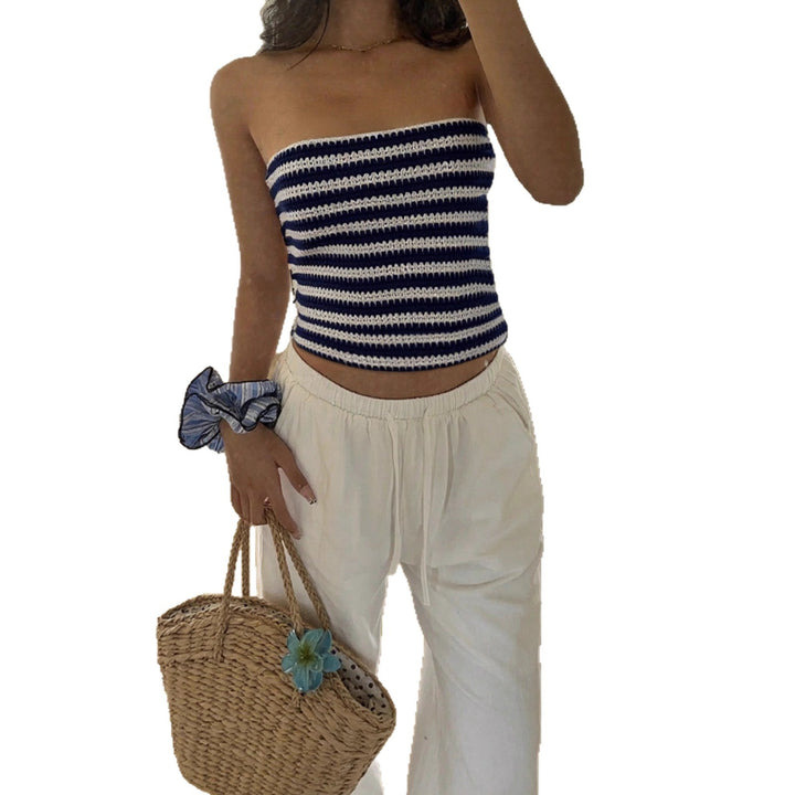 Damen Sommerliches Bustier Top Drune