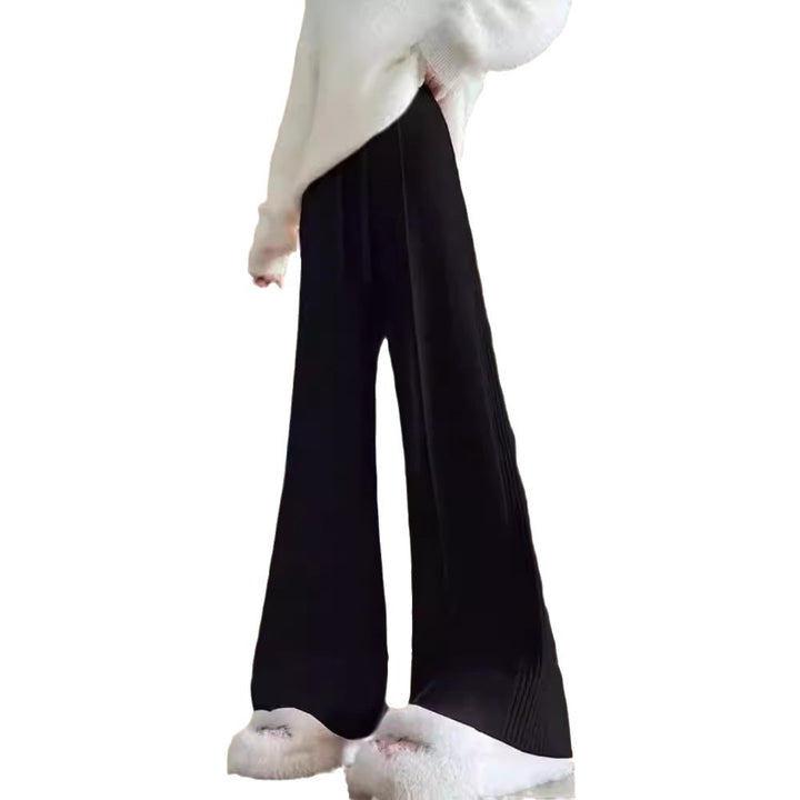 Damen weite Strickhose mit strukturiertem Design Drune