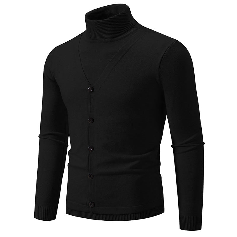 Herren eleganter und kuscheliger Rollkragenpullover Drune