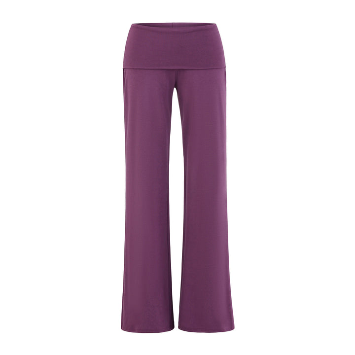 Damen weite Yoga-Hosen mit hohem Bund Drune