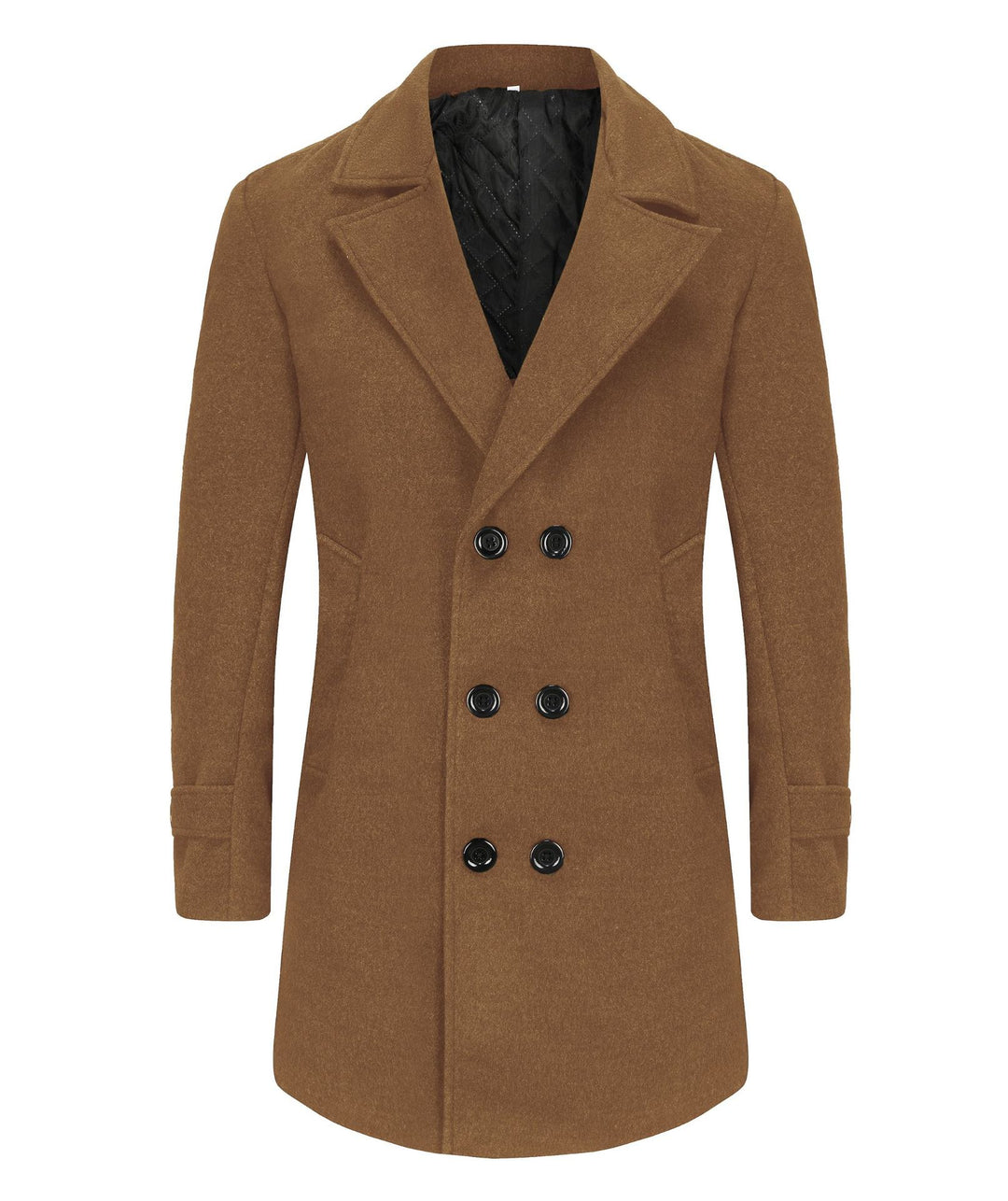 Herren eleganter, taillierter Wollmantel Drune