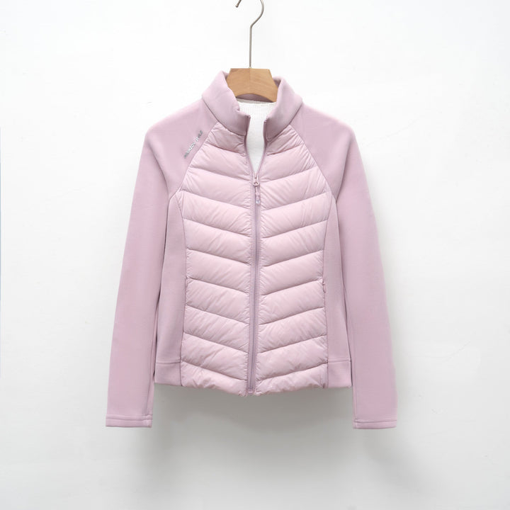 Damen gesteppte Sportjacke mit hohem Kragen und funktionalen Reißverschlusstaschen Drune