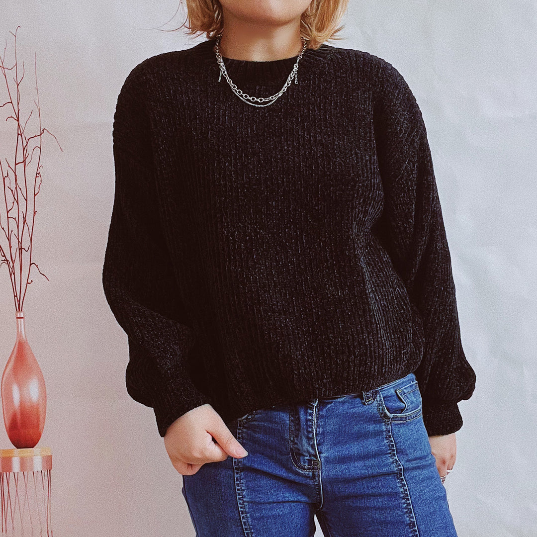 Damen Oversized Strickpullover Drune