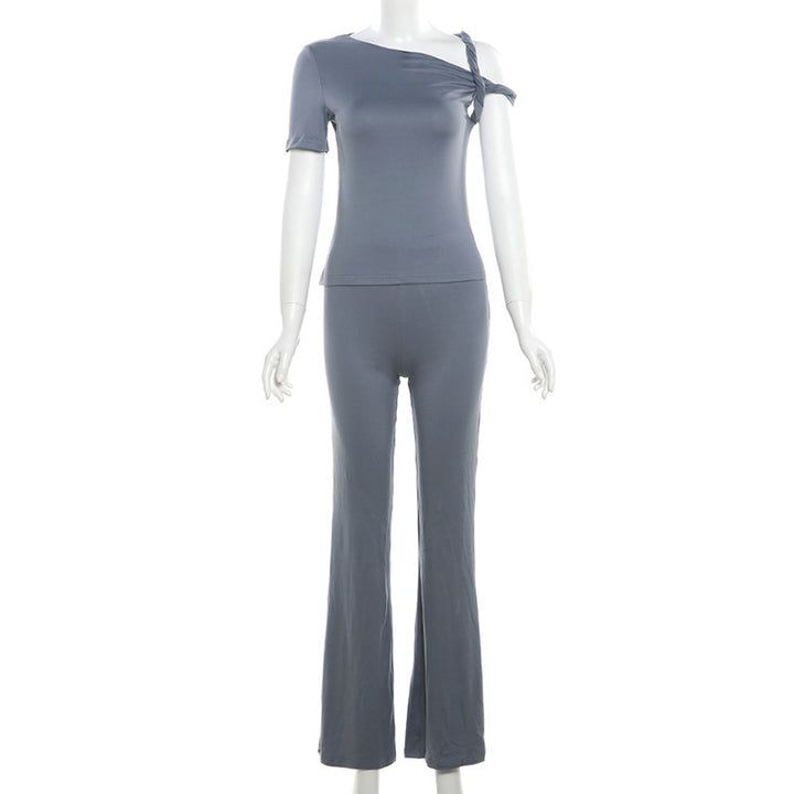Damen Trendiger Jumpsuit mit asymmetrischem Design und elegantem Träger Drune