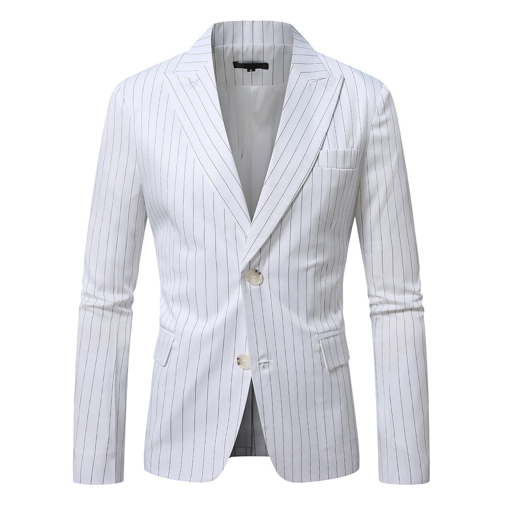 Herren Maßgeschneiderter Nadelstreifen Blazer Drune