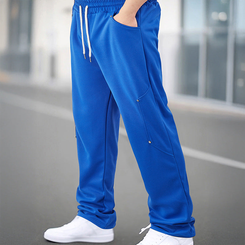 Herren Sportliche Jogginghose mit atmungsaktiven Mesh-Einsätzen und elastischem Bund Drune