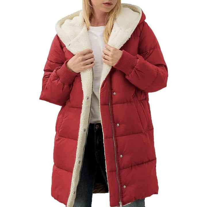 Drune | Wendbarer Baumwoll-Wintermantel für Frauen mit Kapuze