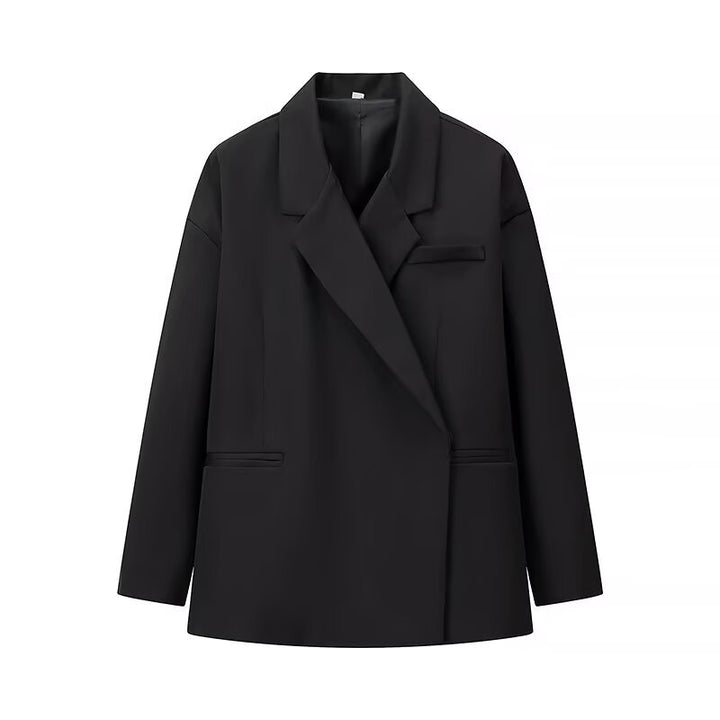 Damen elegante Oversize-Jacke mit schickem Revers Drune