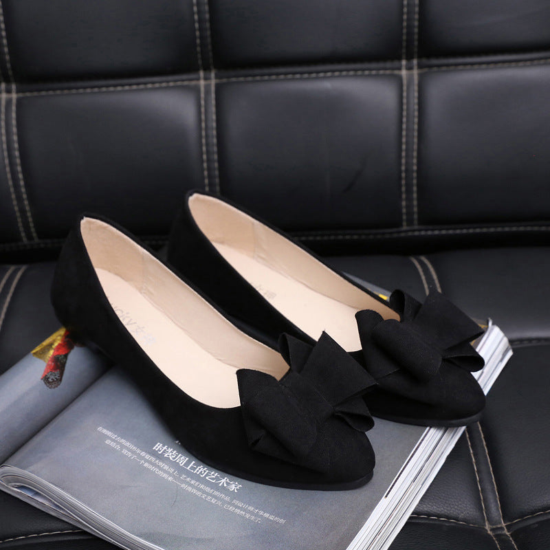 Damen Ballerina mit dekorativen Schleifenapplikationen und bequemer Passform Drune