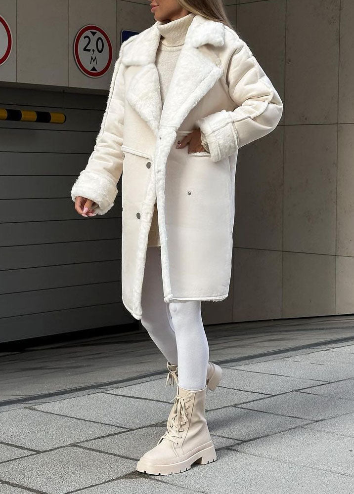 Drune | Fleece Futter Wildledermantel