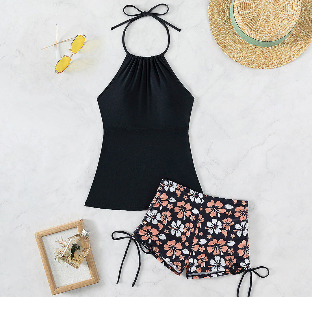 Damen Sportliches Tankini-Set mit verstellbaren Trägern Drune