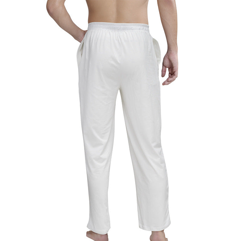 Herren nan Lounge- und Schlafhose aus weichem Jersey mit elastischem Bund und Seitentaschen Drune