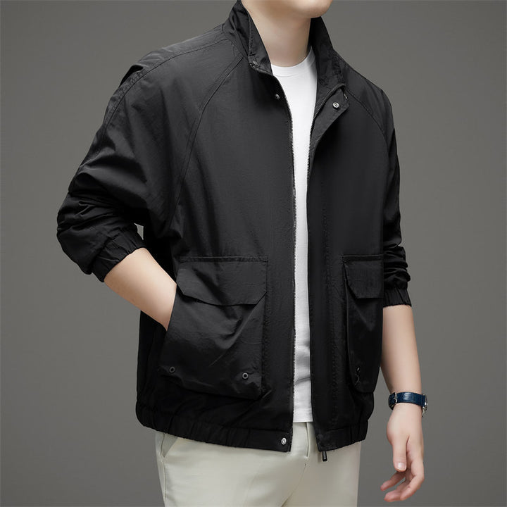 Herren Übergangsjacke mit praktischem Stehkragen und funktionalen Taschen Drune