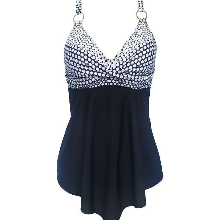 Damen Tankini mit hochgeschlossenem Oberteil und floralem Muster Drune