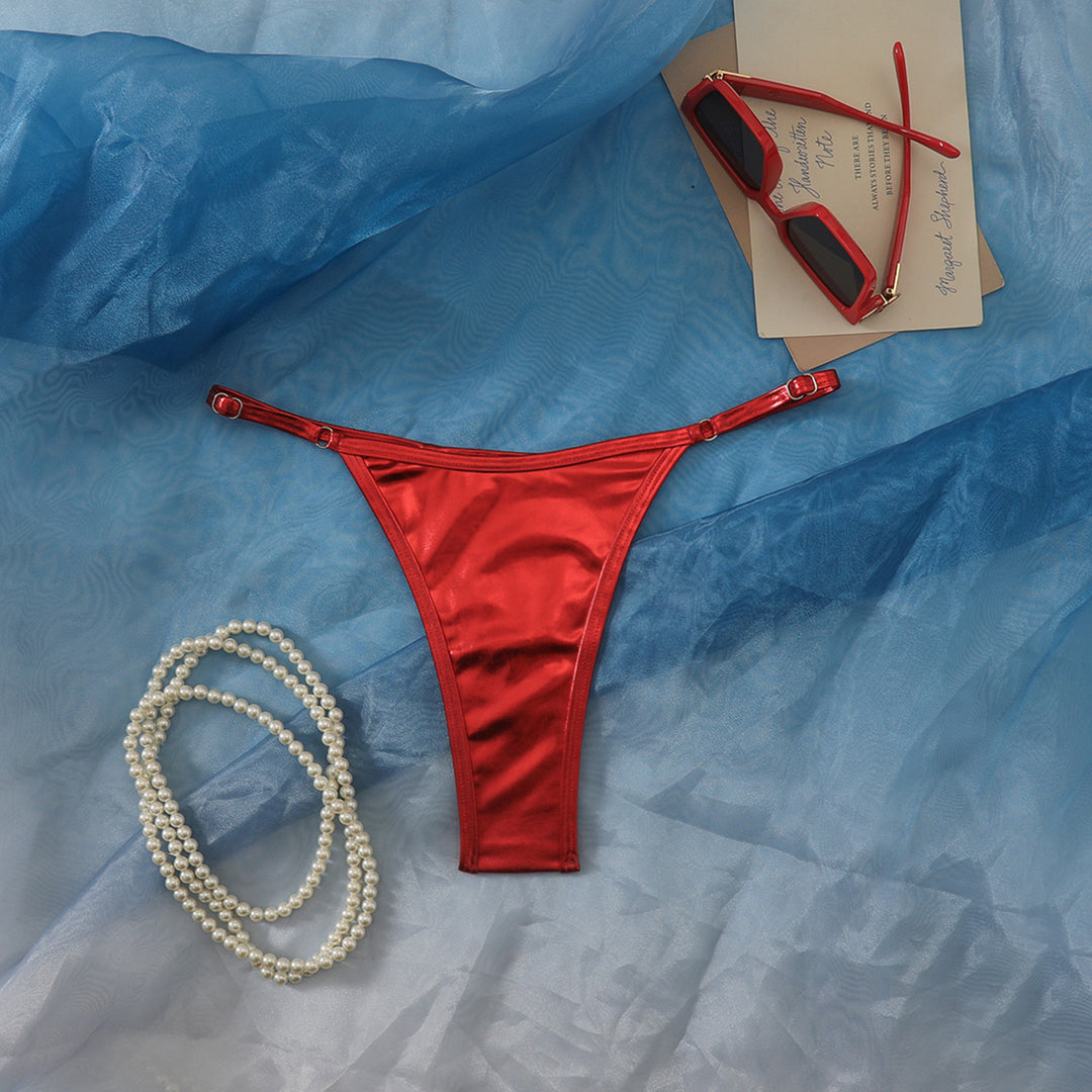 Damen Hochgeschnittener Bikini-Höschen mit elegantem Design Drune