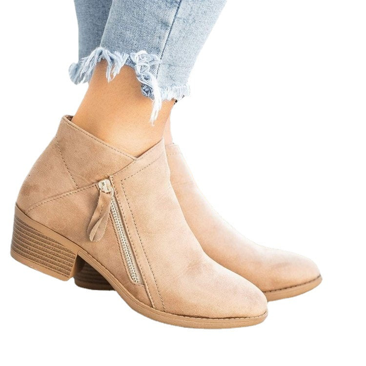 Damen Ankle Boots aus hochwertigem Wildleder Drune