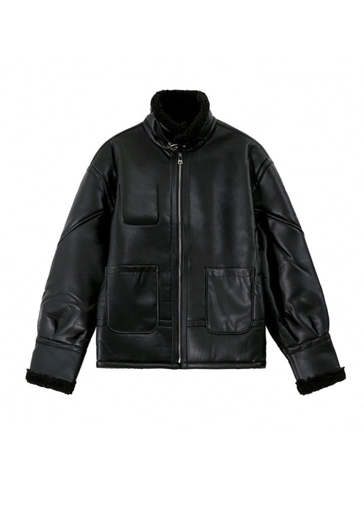 Drune | Kunstleder Fliegerjacke