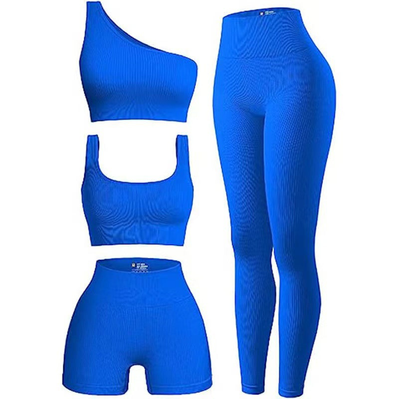 Damen Sportliches 3-teiliges Set mit trendigen Oberteilen und Leggings Drune