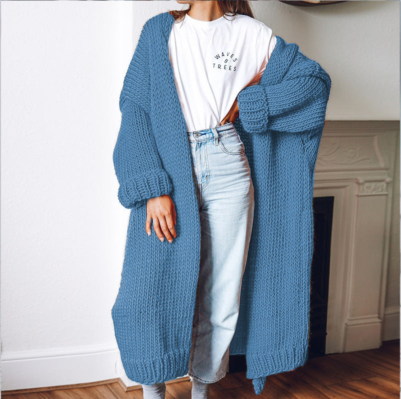 Damen Grobstrick-Cardigan mit komfortabler Oversized-Passform und tiefen Taschen Drune