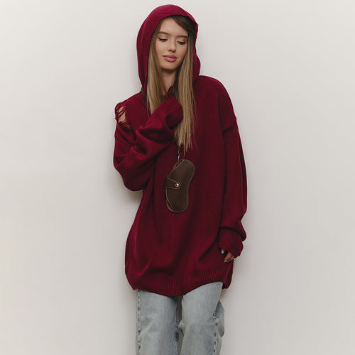 Damen Hoodie mit großzügigem Schnitt und trendigem Design Drune