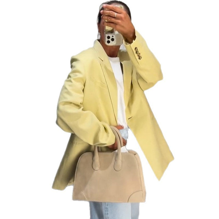Damen lässiger Leinenblazer Drune