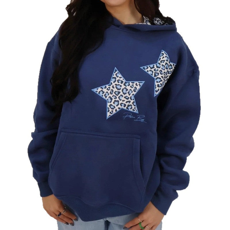 Damen Kapuzenpullover mit kreativem Tiermuster Drune