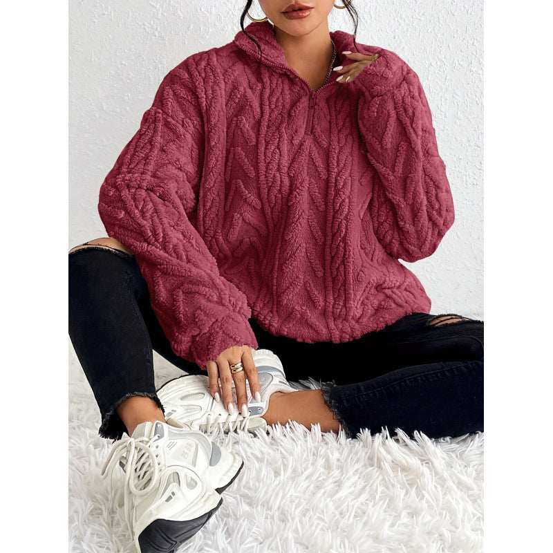 Damen Kuscheliger Kapuzenpullover Drune